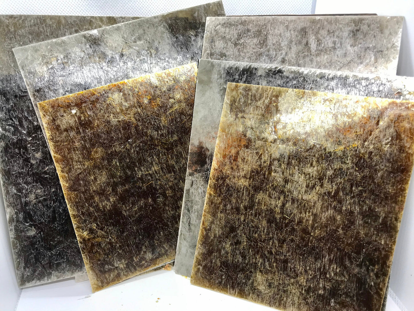 Mica Pack - One Half Pound, *New Larger Pieces, More Colors, Compressed Mica, Composite Resin Mica, Lampshade Mica Sheet, Craft Supply