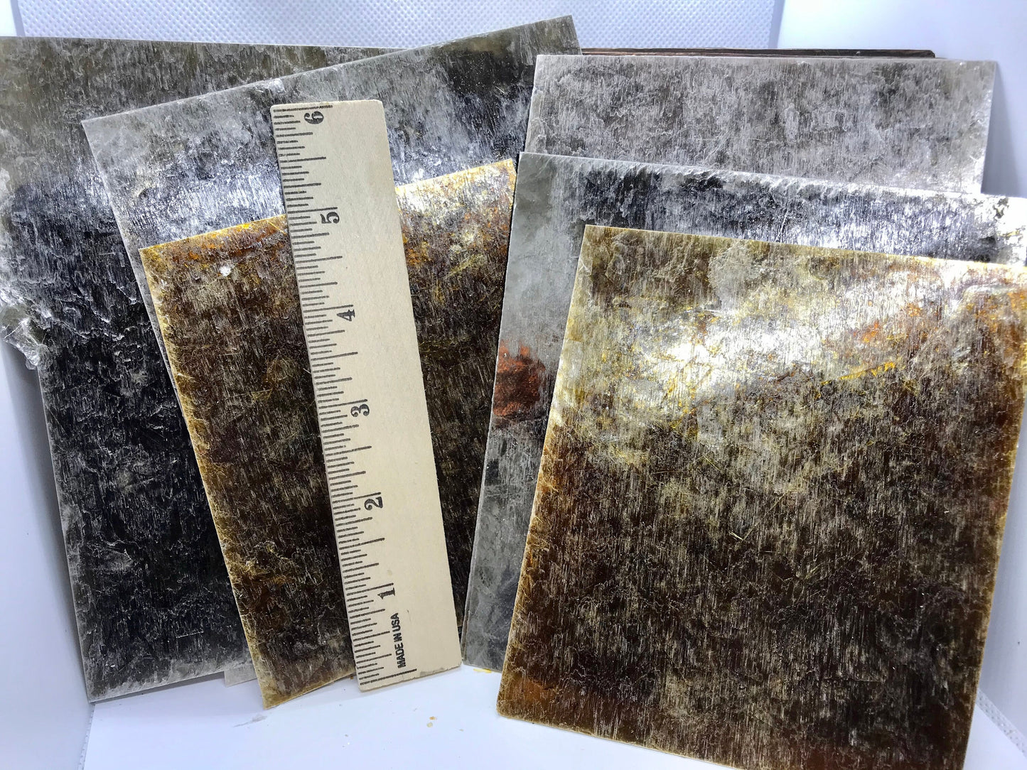 Mica Pack - One Half Pound, *New Larger Pieces, More Colors, Compressed Mica, Composite Resin Mica, Lampshade Mica Sheet, Craft Supply