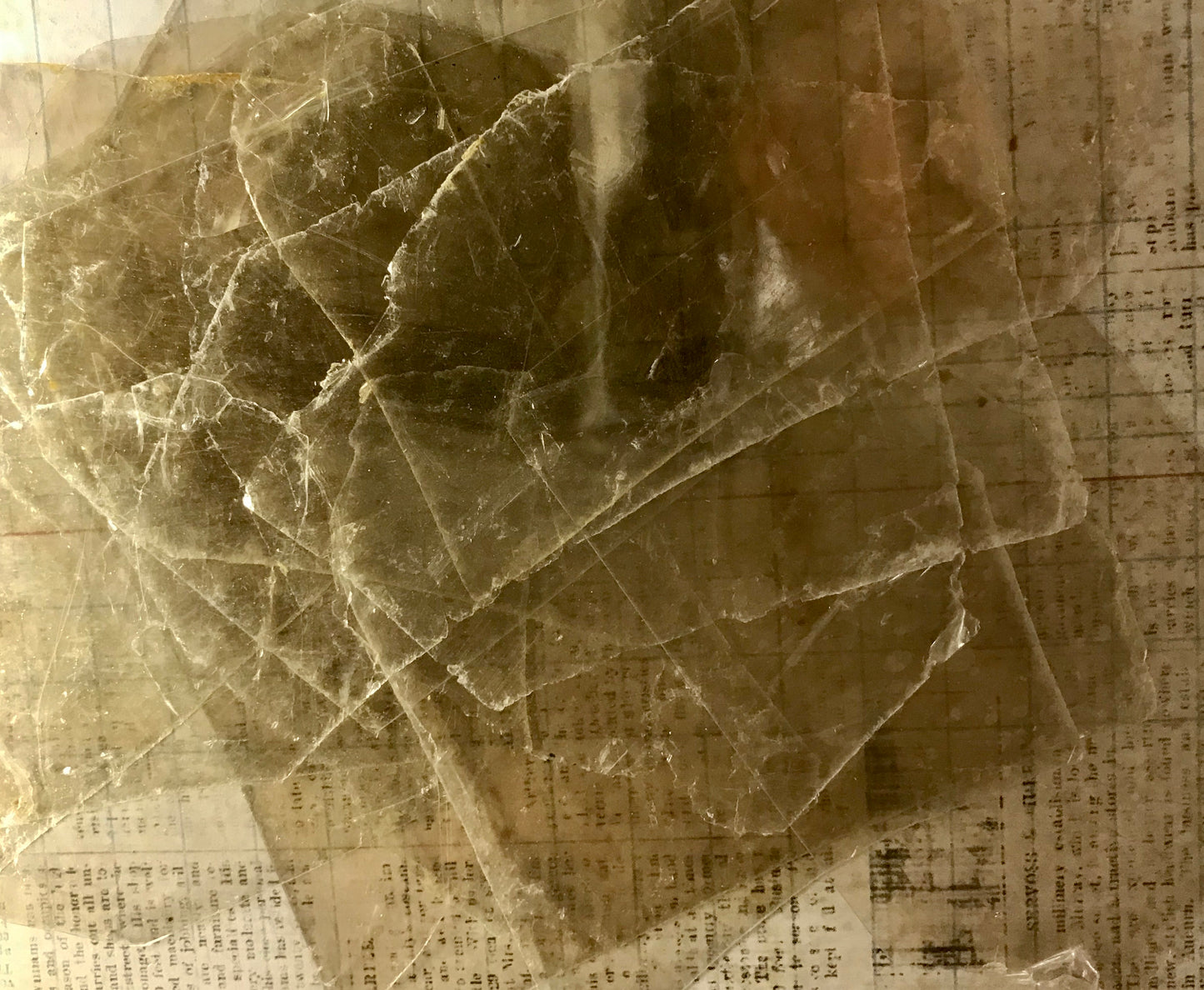 Mica Scrap Pak - All Thin Transparent and Transluscent Sheets, Sepia Tone, Backgrounds & Overlays, Craft Supply, Your Choice 2oz or 1/4lb