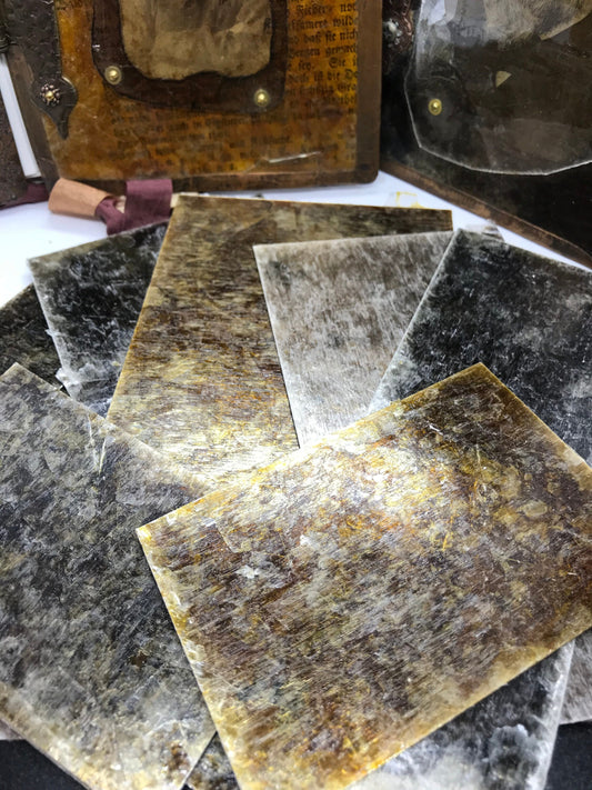 Mica Pack - One Quarter Pound, *New Larger Pieces, Multi Colors, Lampshade Mica, Composite Resin Mica, *NOT HEAT RESISTANT, Craft Supply