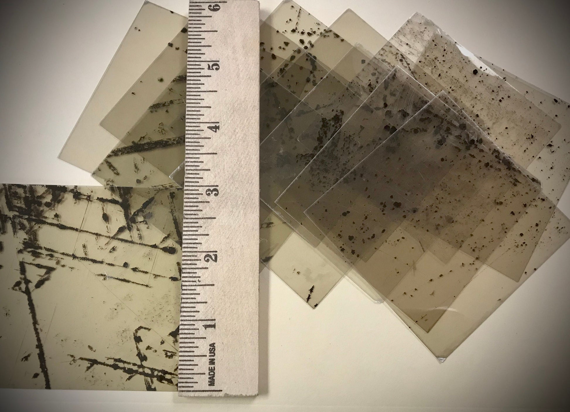 Mica Tiles Pack - Stained Spotted Mica, Stove Mica, Heat Proof, Dielectric, Decorative Mica, Craft Supply, 10 Tiles, 2 Sizes, Your Choice