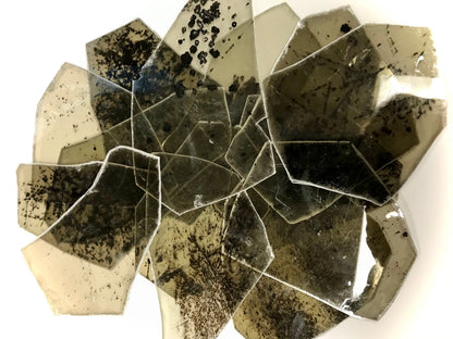 Mica Heavily Stained Spotted Transparent Pack - Your Choice 2 Ounce, or One Quarter Pound, or One Half Pound, *Thick Pieces, Craft Supply