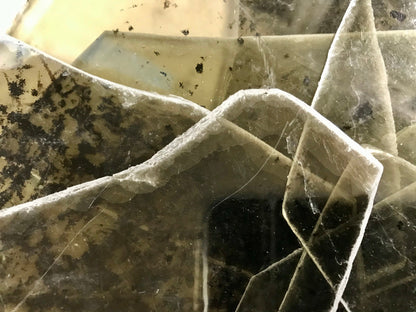 Mica Heavily Stained Spotted Transparent Pack - Your Choice 2 Ounce, or One Quarter Pound, or One Half Pound, *Thick Pieces, Craft Supply