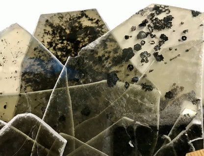 Mica Heavily Stained Spotted Transparent Pack - Your Choice 2 Ounce, or One Quarter Pound, or One Half Pound, *Thick Pieces, Craft Supply