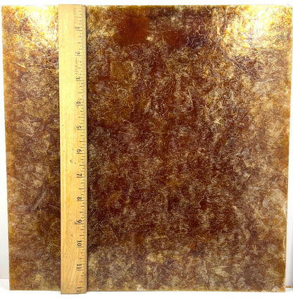 Light Amber Composite Lampshade Mica, Large Sheets, Mica By The 12” X 12” Sheet, Choice Of Thickness, Do Not Use With Heat, Craft Supply