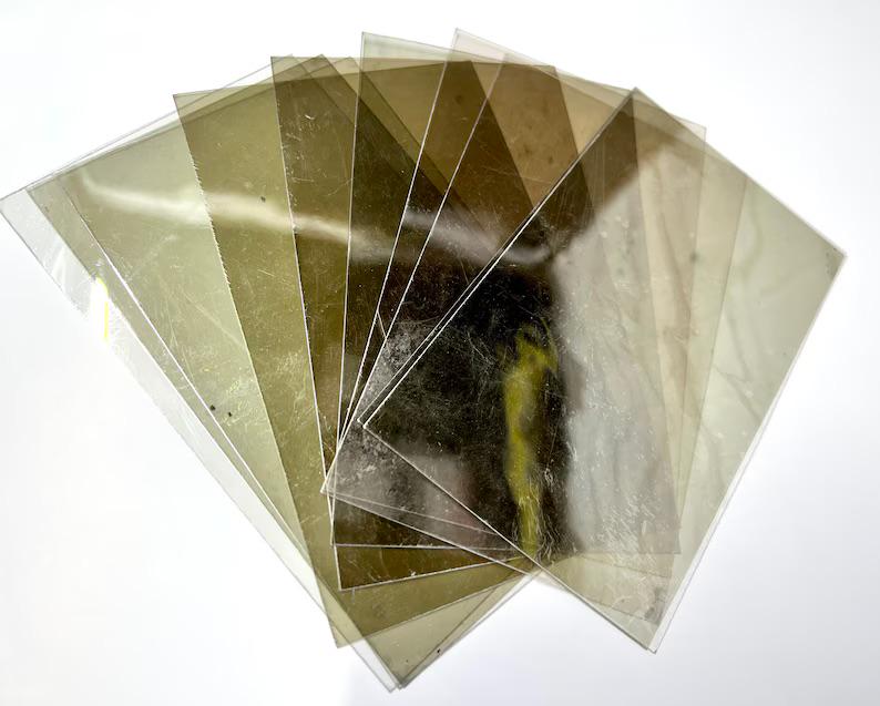 10 Mica Windows, Stove Mica Tiles Pack, Clear Mica, Eisenglass, Heat Proof, Dielectric, Crafts, 10 Tiles, Size 3” X 5”