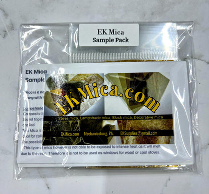 NEW! Complete Mica Sample Pak - A Sampling of All of the Mica We Carry, 2 Full Ounces, Sepia Tone, Backgrounds & Overlays, Craft Supply