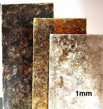 New Size! Composite Lampshade Mica Sheets, Mica By The 5” X 12” Sheet, Your Choice Of Color and Thickness, Do Not Use With Heat