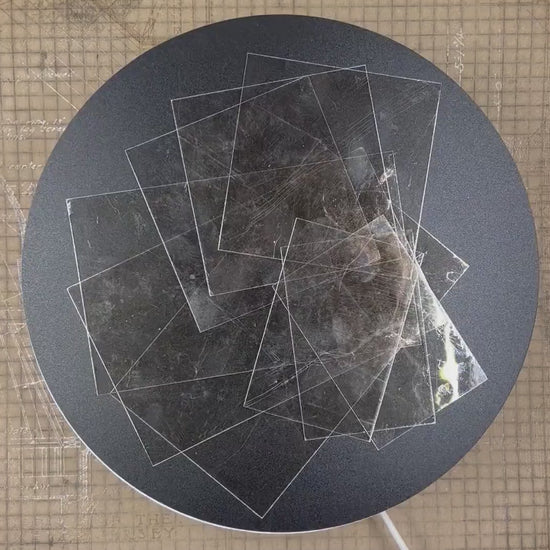 Mica Plates For Incense, 1.5” X 1.5”, Mica Tiles, Clear Mica Panes, Heat Proof, Dielectric, Crafts, 25, 50, or 100 - Your Quantity Choice