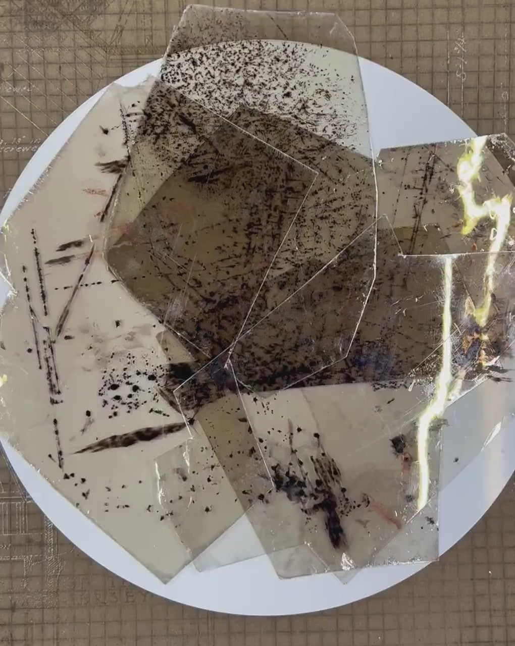 Mica Heavily Stained Spotted Transparent Pack - Your Choice 2 Ounce, or One Quarter Pound, or One Half Pound, *Thick Pieces, Craft Supply